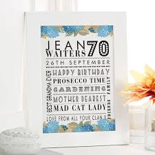 70th birthday ideas
