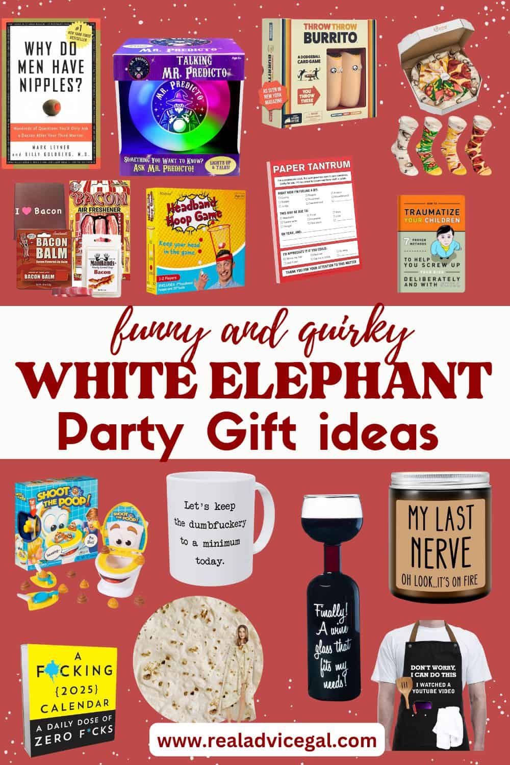 funny white elephant gifts